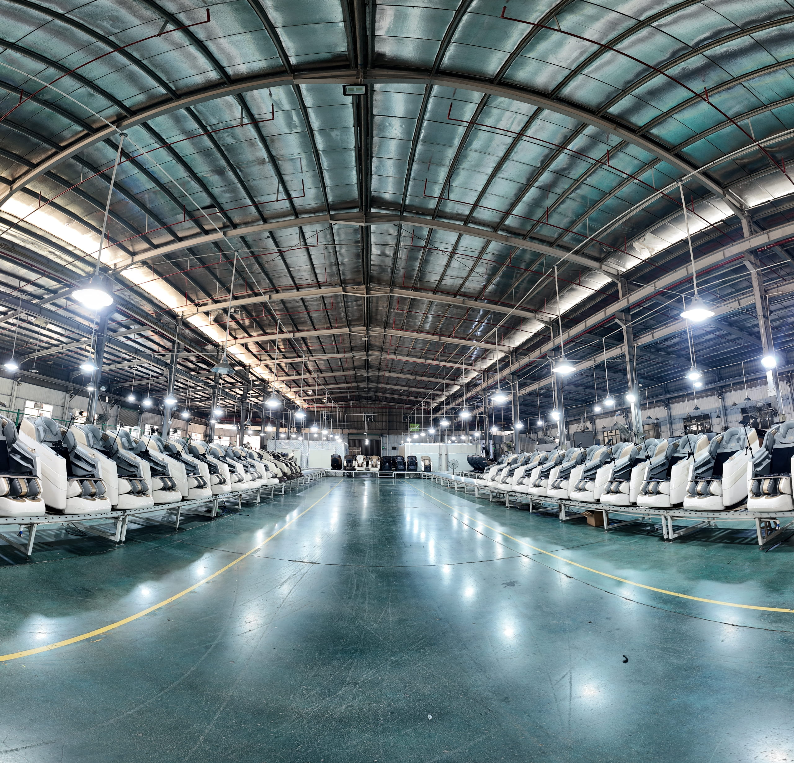 TAIRAYSTAR Factory Floor and Massage Chair Production